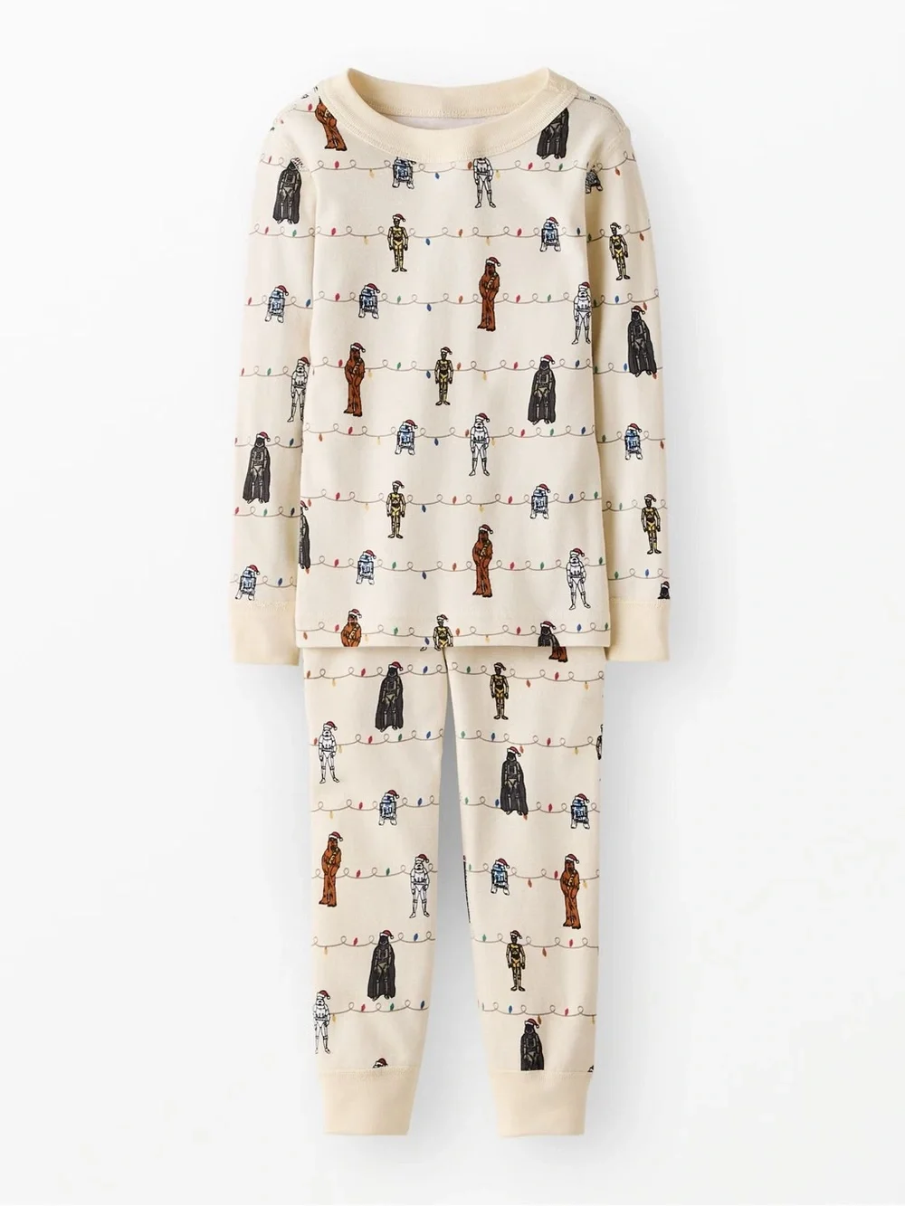 Hanna Andersson x Star Wars Christmas Pajamas (Cream/Multi) Size 8
